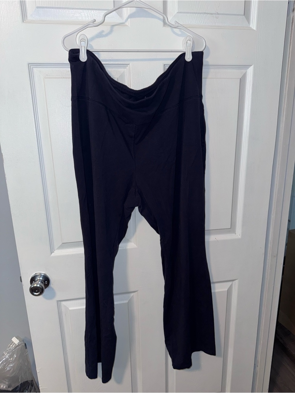 Talbots Black Wide-Leg Yoga Pants